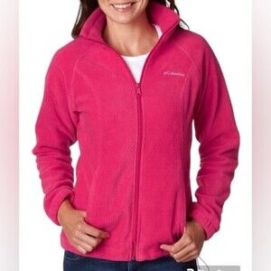 Columbia | Barbie Hot Pink Benton Springs Full Zip Fall Winter Jacket Size Small